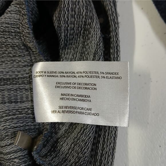 Orvis Men's Pullover Shirt Size XL Blue Long Sleeve Stretch Casual Sweater - Picture 6 of 7